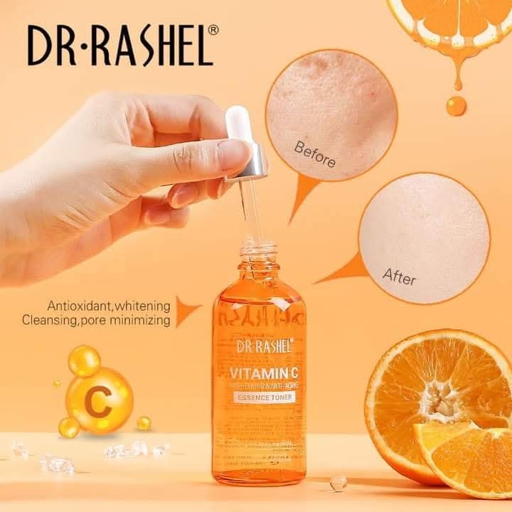 Sérum Visage à la Vitamine C – DR.RASHEL | Éclat, Anti-Âge & Élasticité – Avec Acide Hyaluronique