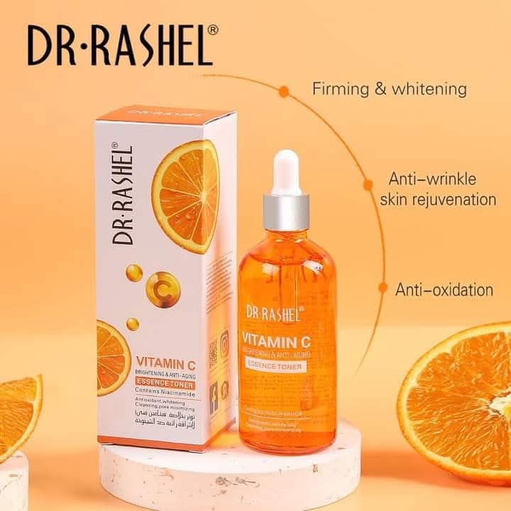 Sérum Visage à la Vitamine C – DR.RASHEL | Éclat, Anti-Âge & Élasticité – Avec Acide Hyaluronique