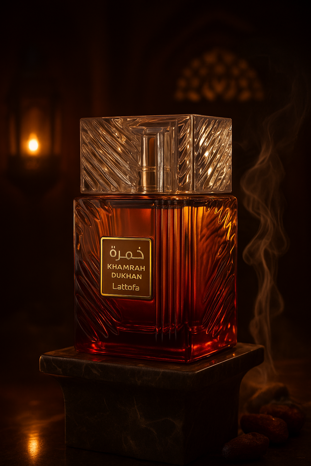 Khamrah Dukhan by Lattafa – Bold Oud, Timeless Luxury