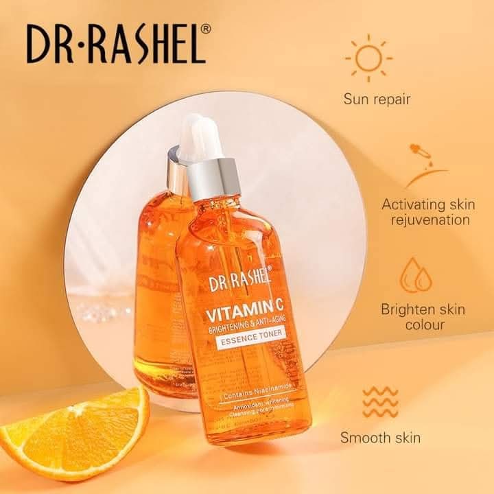 Sérum Visage à la Vitamine C – DR.RASHEL | Éclat, Anti-Âge & Élasticité – Avec Acide Hyaluronique